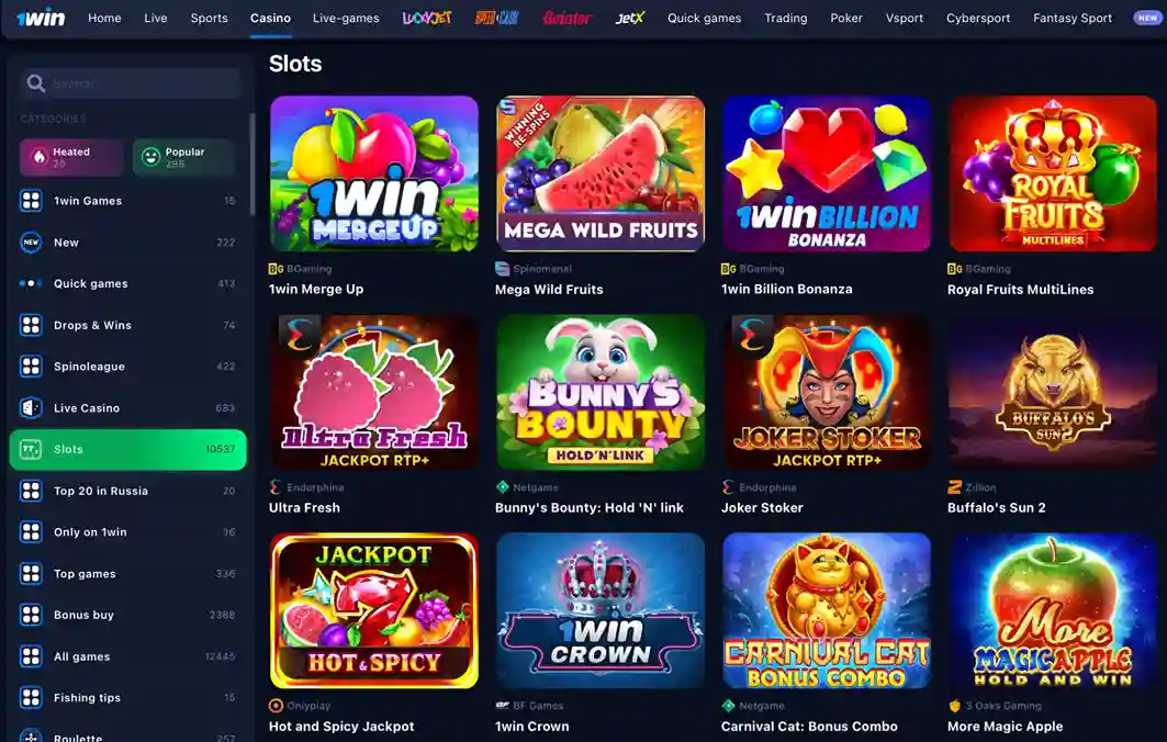 1Win Casino Slots